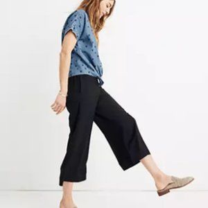 Madewell Huston Pull on Crop Pants, True Black